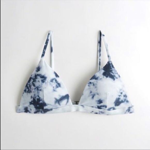 ✨ hollister pink/purple tie dye triangle bikini top✨ - Picture 2 of 5